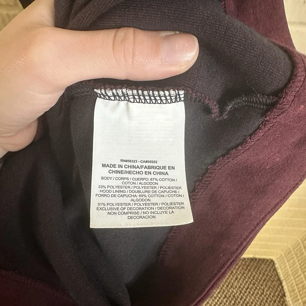 Nike Sportwear Tech Fleece Funnel Neck Hoodie Burgundy Black Large Loungewear